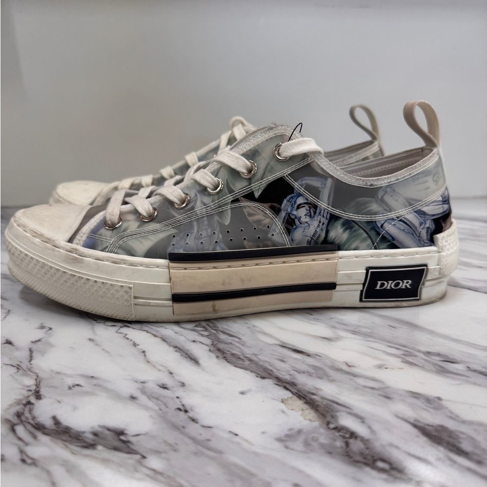 Dior Clear PVC Low-Top Sneaker with White and Black Accents